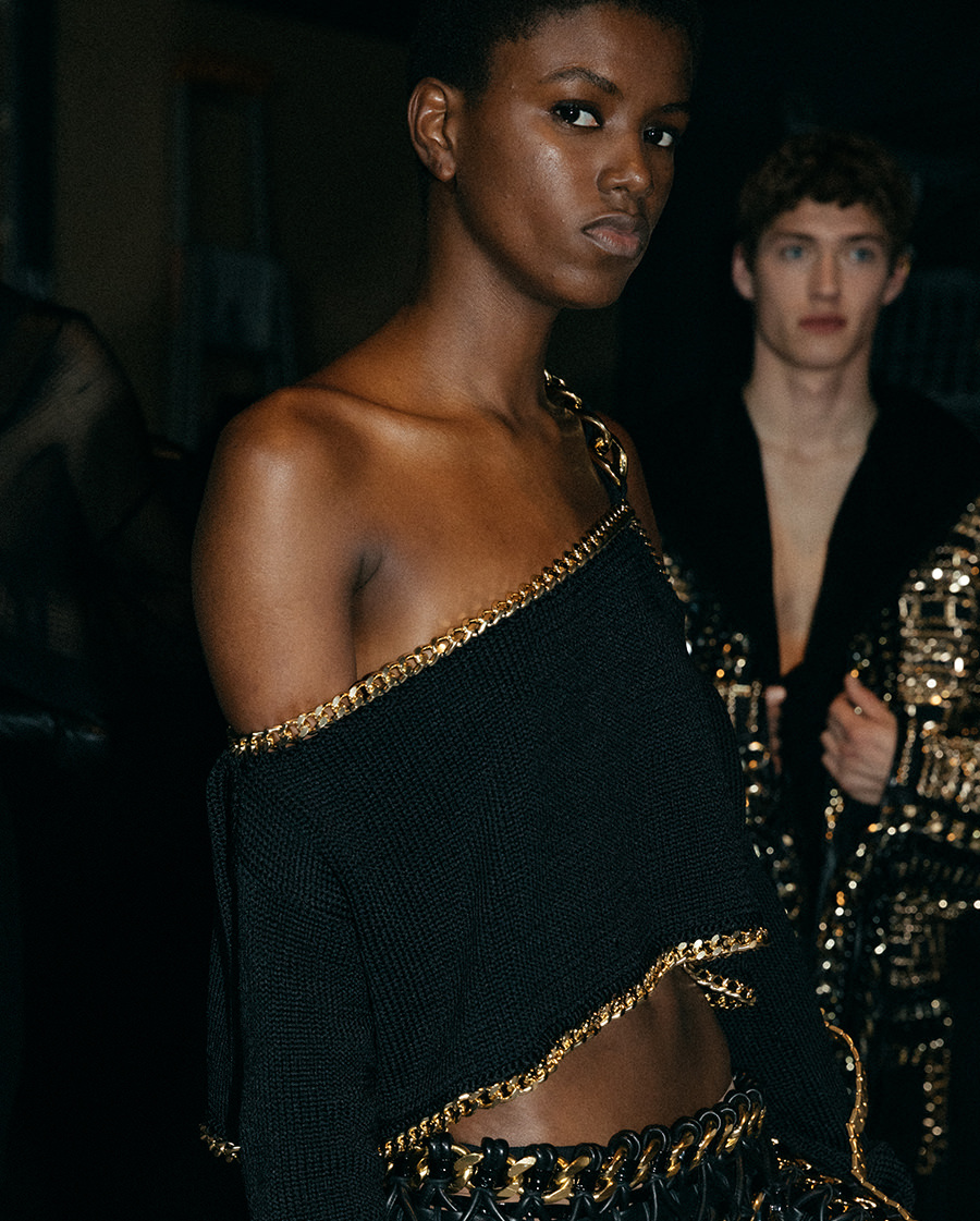 Backstage Balmain Festival Spring 2022