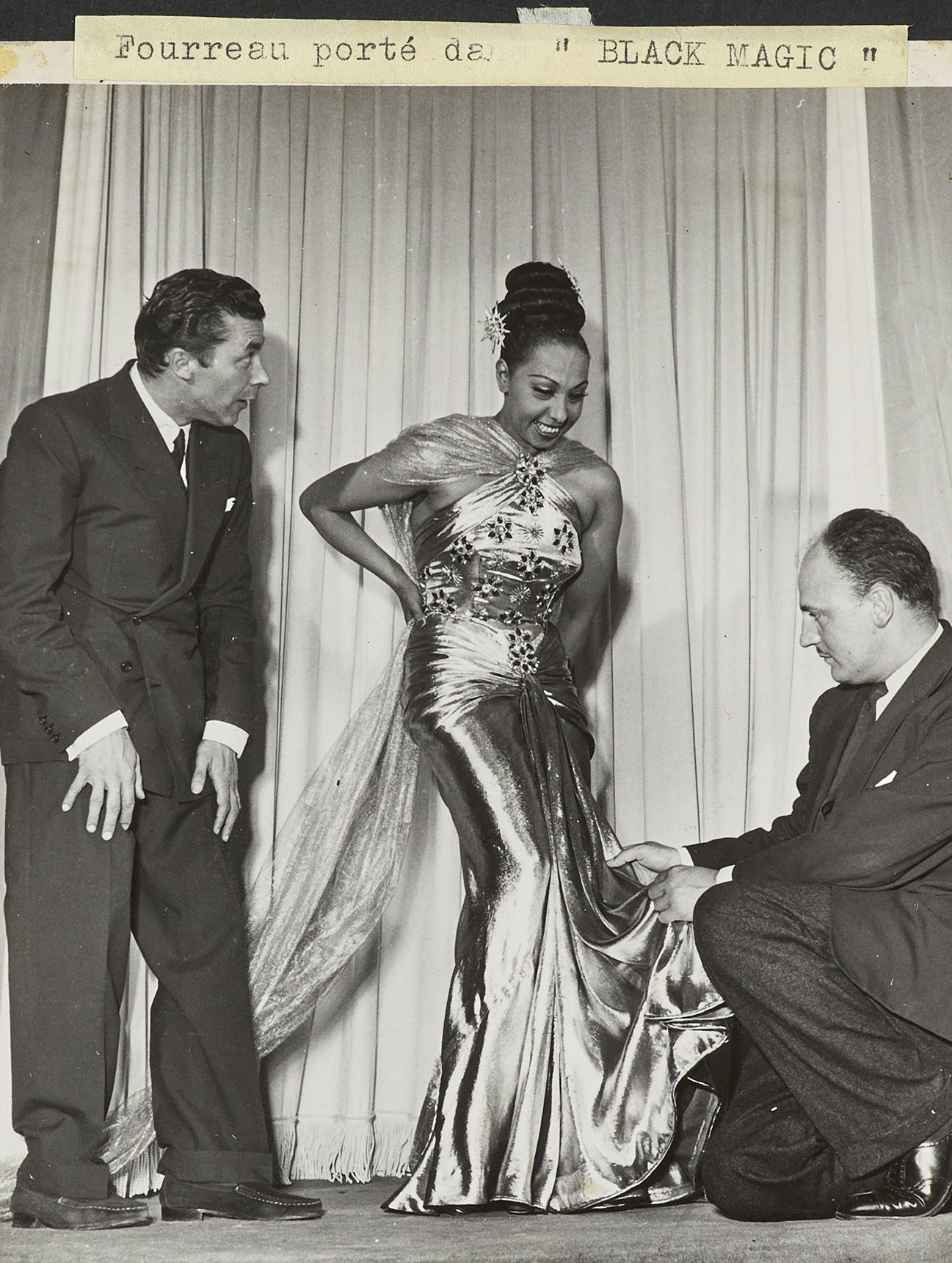 Pierre Balmain and Josephine Baker 