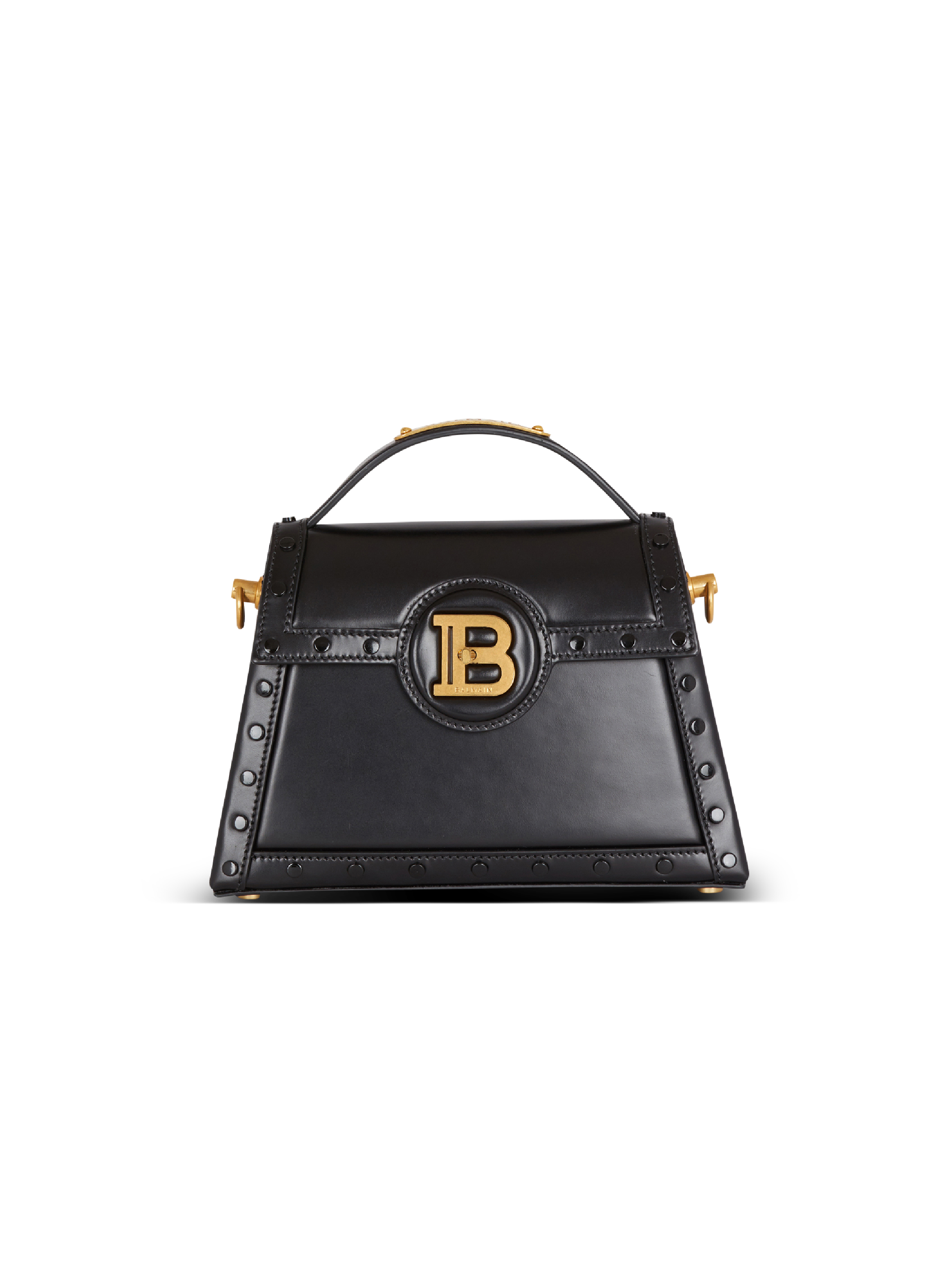 B-Buzz Dynasty bag in glazed leather - Women | BALMAIN